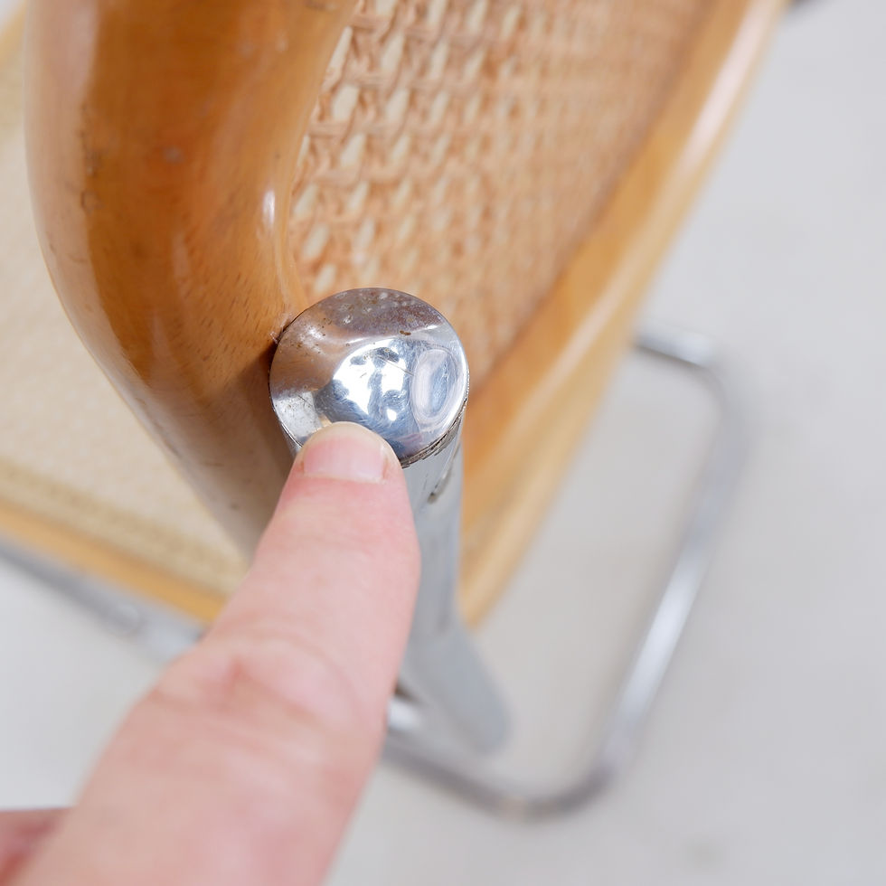Miniature : Pair of vintage Cesca chairs in light wood - Italy 1990s
