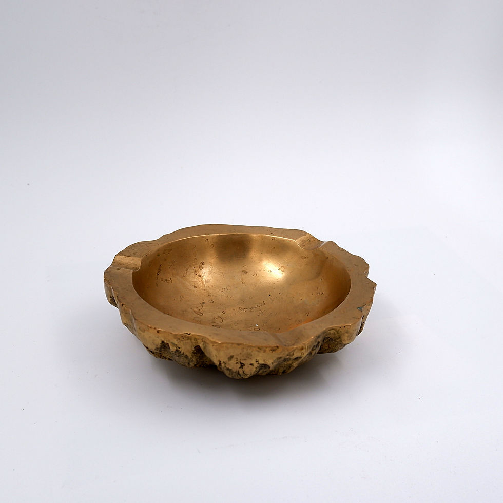 Miniature : Brutalist 50s Brass Ashtray