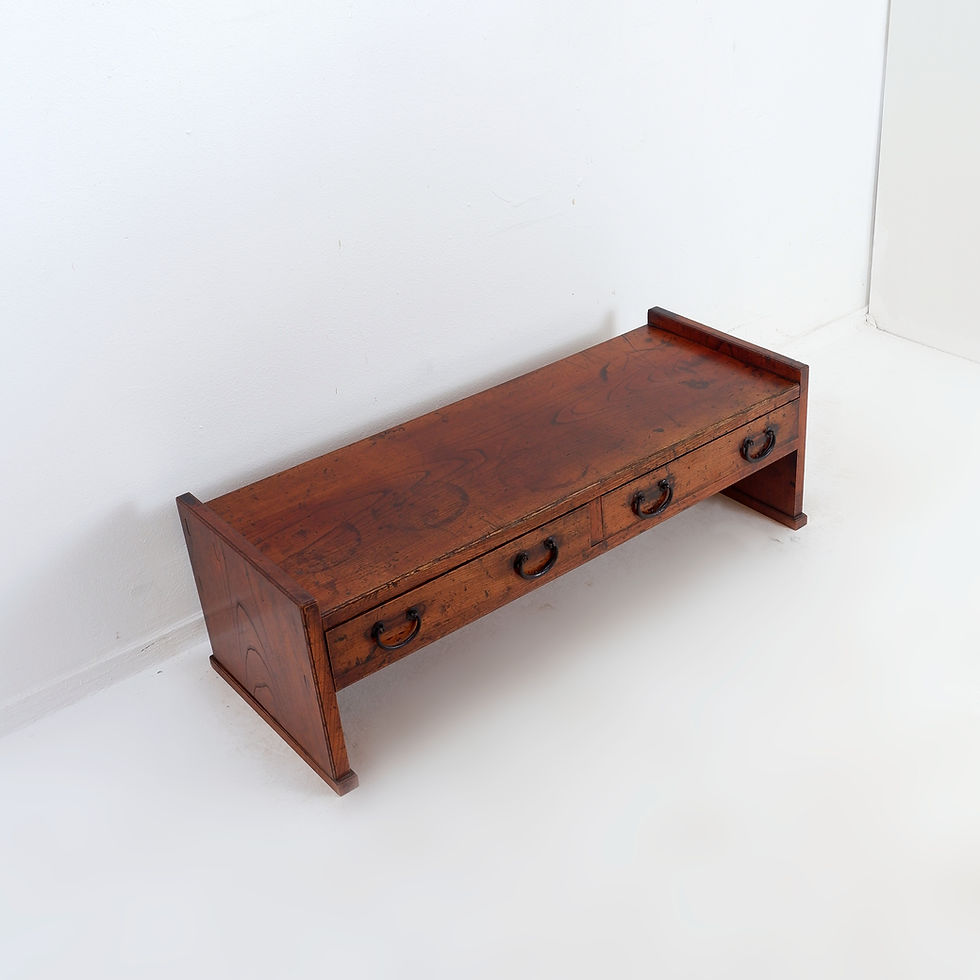 Miniature : Mid Century Wabi Sabi Writing Table - Japan, early 20th century