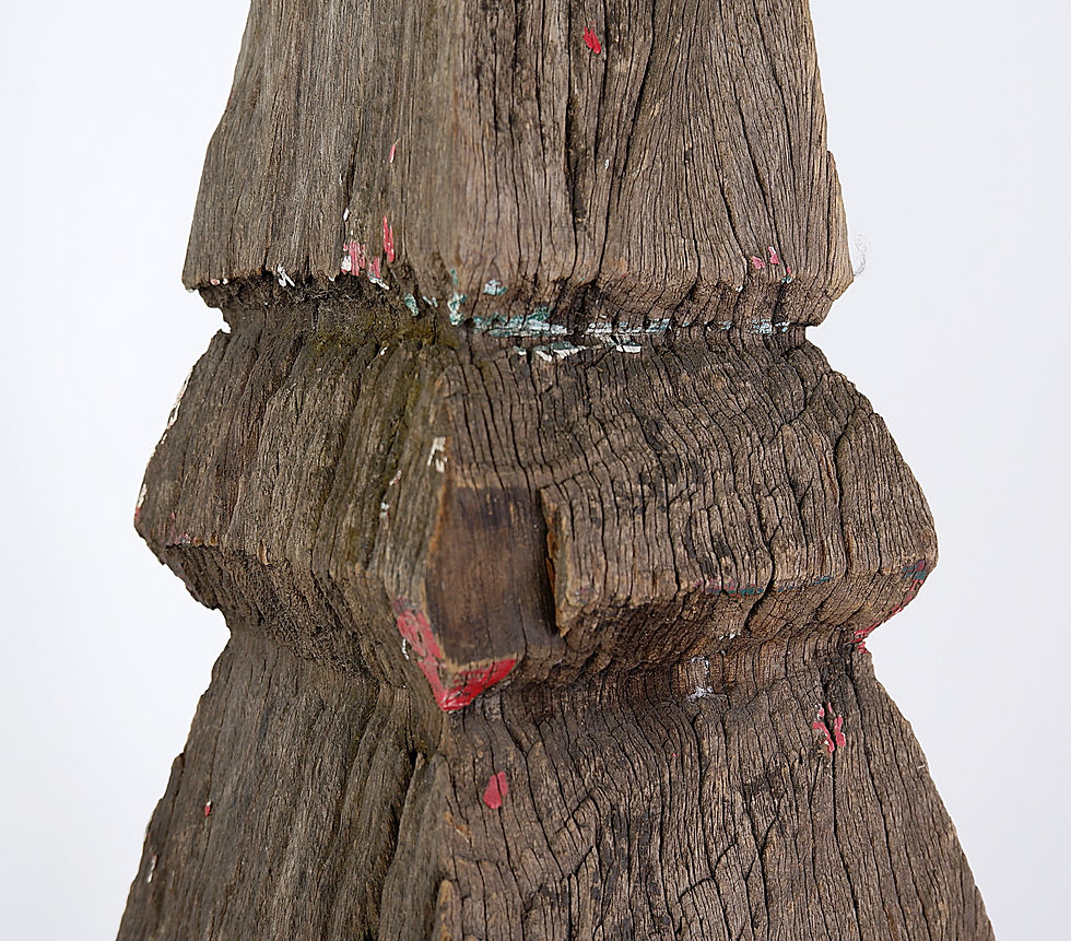 Miniature : 19th Century Thai Carved Wooden Stupa