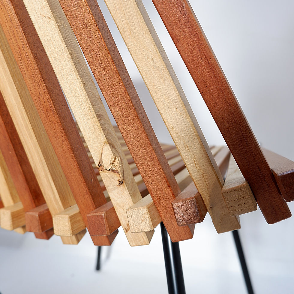 Miniature : “slats” Side Chair chair in the style of Mod. 218 by Dirk Van Sliedregt for Rohé