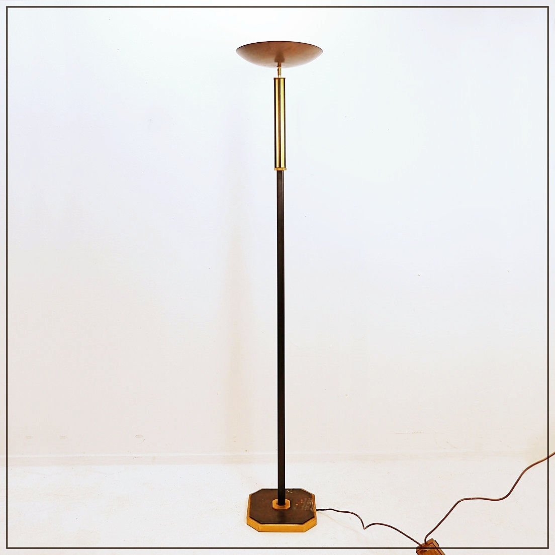 Torchiere floor lamp Belgo Chrom Style - 1980s