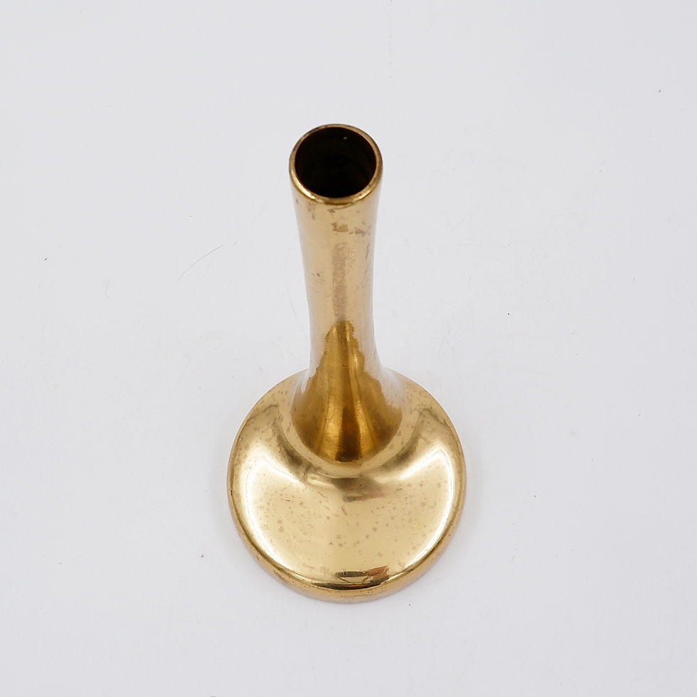 Miniature : Asymmetrical Brutalist Bronze Flower Vase by Heinz Goll, 1960s