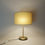 Miniature : Staff Leuchten table lamp with original silk lampshade - 1960s