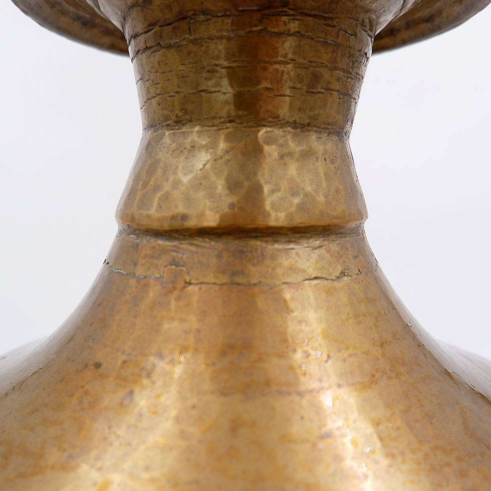 Miniature : Hammered copper "Pital Ghalcha" vase - XXème
