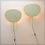 Miniature : Pair Of Uchiwa III Wall Lamps By Ingo Maurer For M Design, 1970s