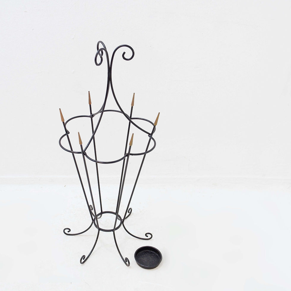 Miniature : Mid-century Wrought iron umbrella stand - 1960s