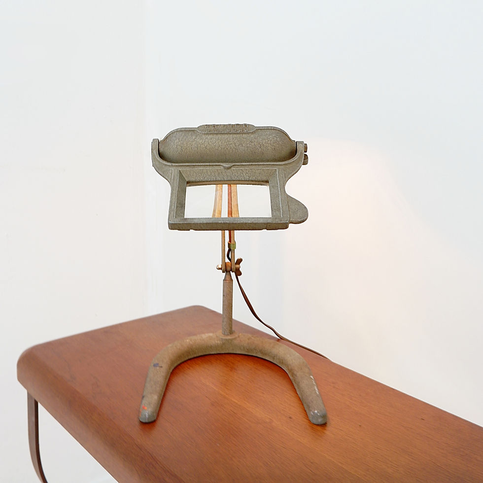 Miniature : Industrial magnifying lamp by Gruber, patented S.G.D.G. in France - 1940/50s