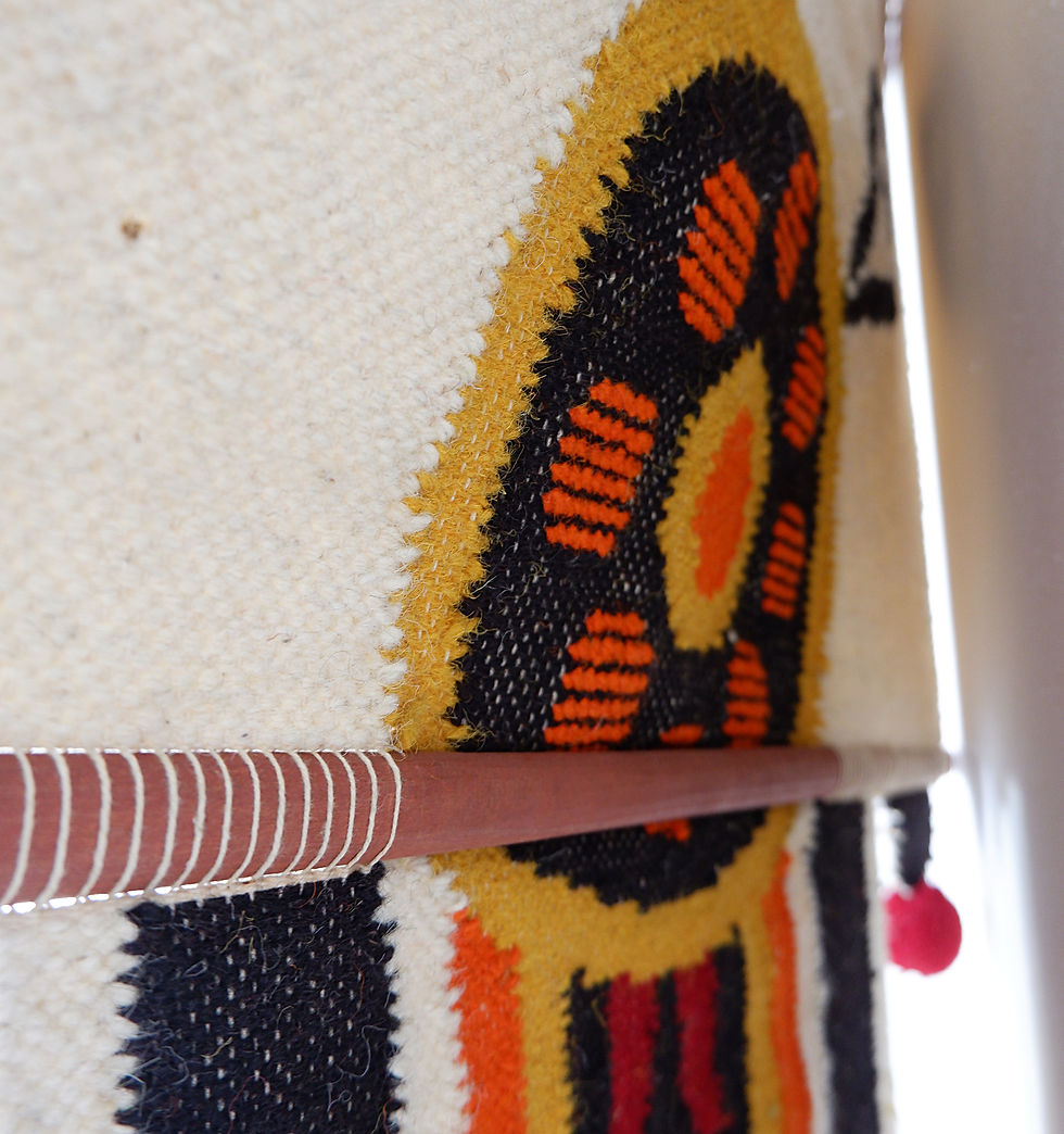 Miniature : Mid century modernist / MCM Fibre Art vintage wall hanging attr. to Don Freedman