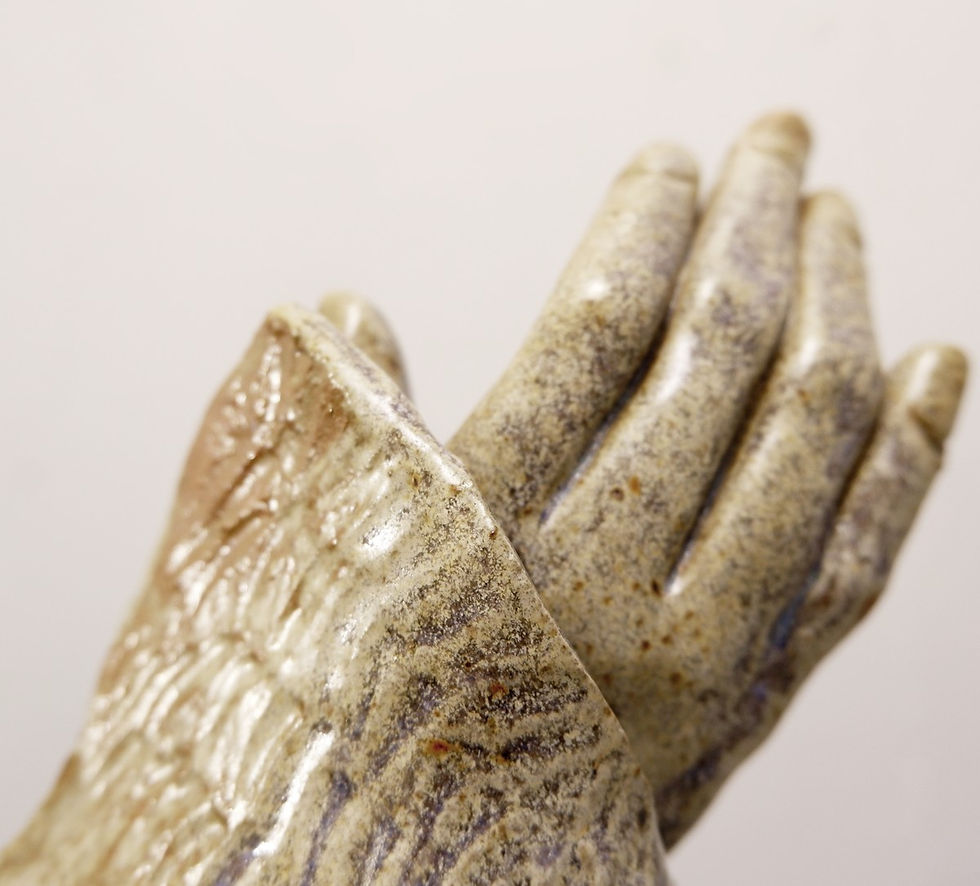 Miniature : openwork ceramic sculpture - Signed - 1960s