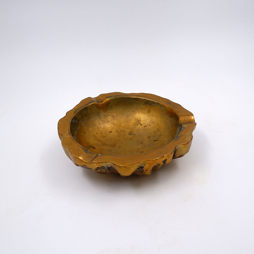 Miniature : Brutalist 50s Brass Ashtray