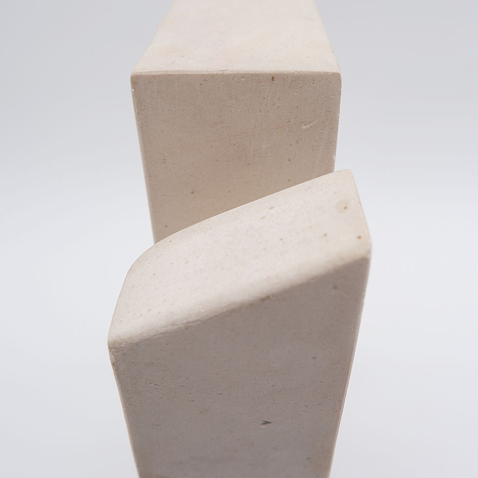 Miniature : Minimalist and geometric sculpture - Signed and dated 1973