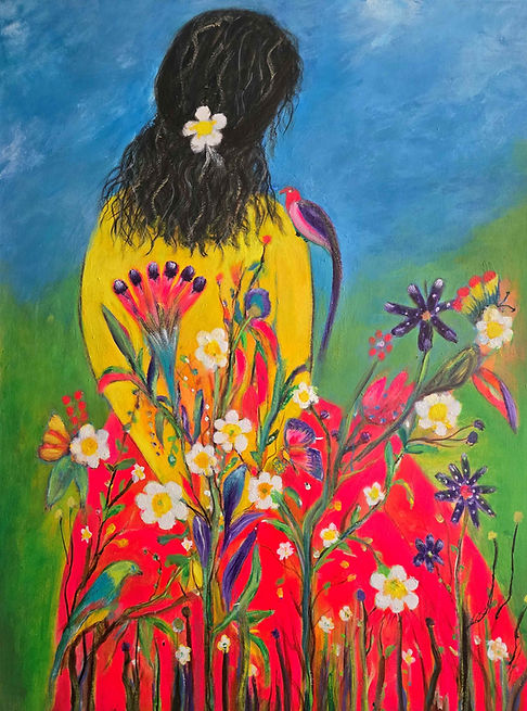 Anjali Kapoor Kohli - Molly in Her Garden.jpg