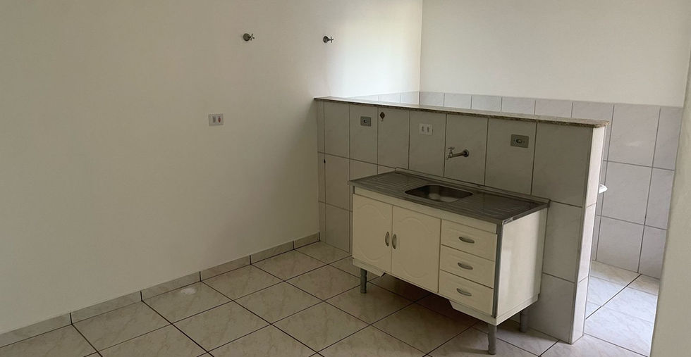 cozinha com pia e armário