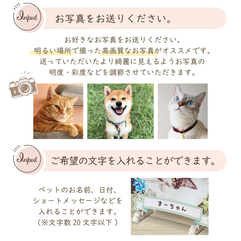 サムネイル： ペットフォトフレーム　全4種類