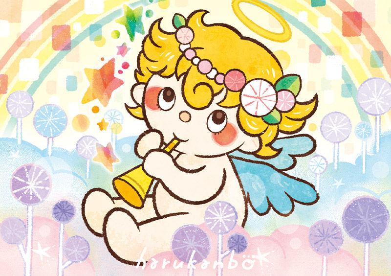 「エンジェル」のイラスト【まちがいさがしイラスト制作】まちがいさがしパークmini 2022年7月号(大洋図書様)にて、まちがいさがしのイラストレーションを担当いたしました！