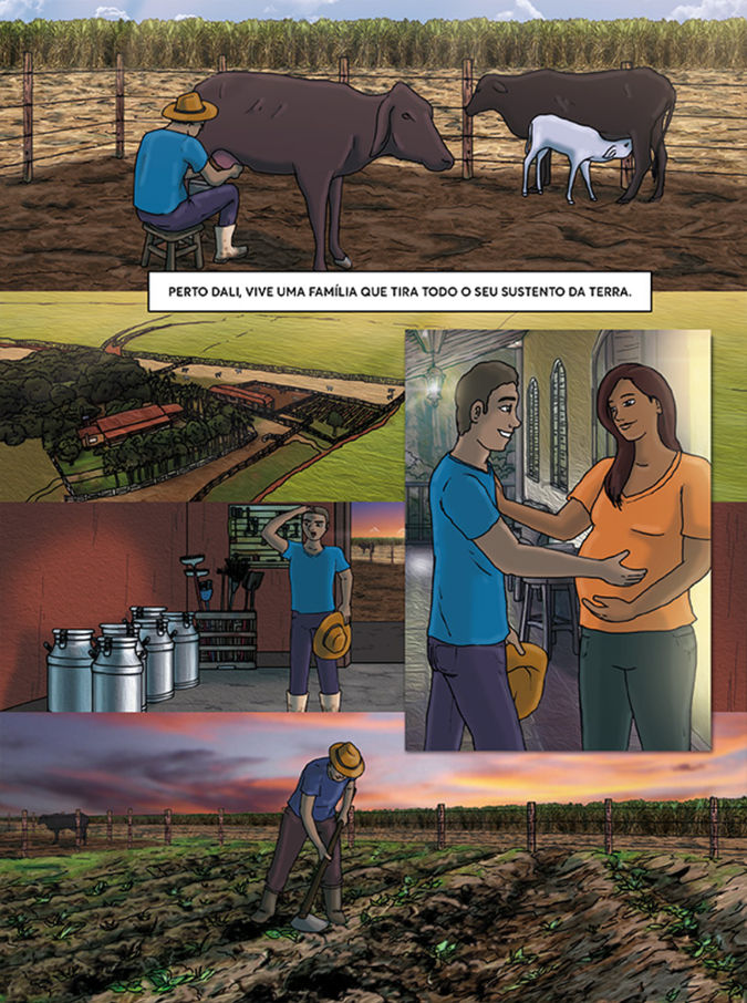 Página 3/9 da HQ Conflitos pela sobrevivência I 2020