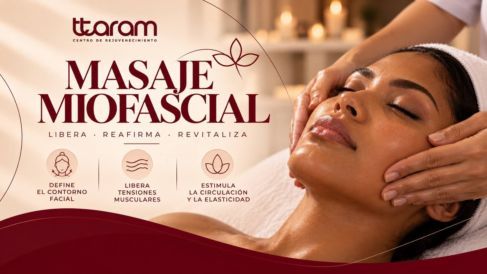 MASAJE MIOFASCIAL ROSTRO CUELLO Y ESCOTE SESION