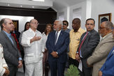 Radhamés Camacho recibe visita ex presidente Hipólito Mejía