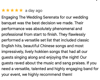 5 stars positive review