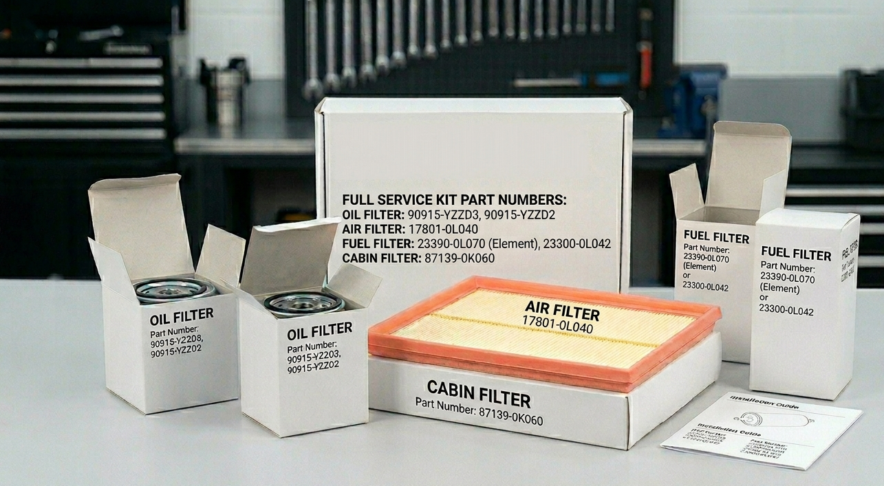 Maintenance Service Kit - Suits Toyota Hilux and Hiace