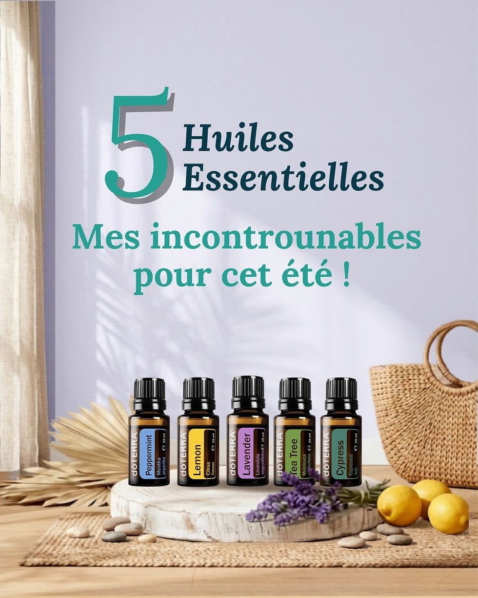 5 huiles essentielles pour traverser l'été avec légèreté