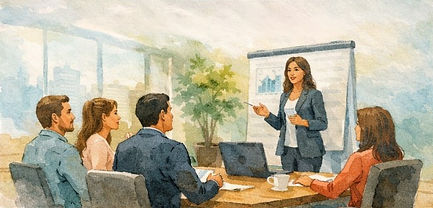 Illustration d’un atelier collectif en entreprise – cohésion, apaisement et intelligence émotionnelle