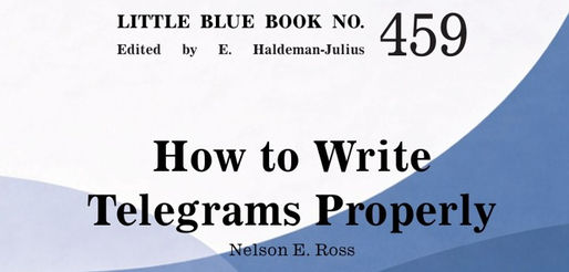 How To Write Telegrams Properly