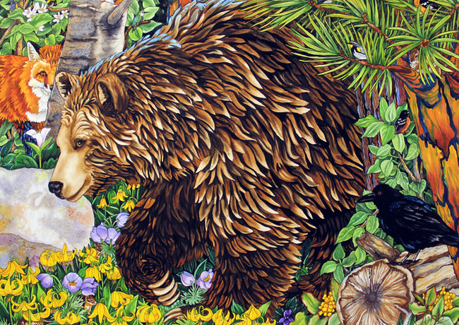 May Grizzly is inspired by the Grizzly Bears in Glacier National Park, Montana. June is the good month for Grizzlies in the Rocky Mountains.