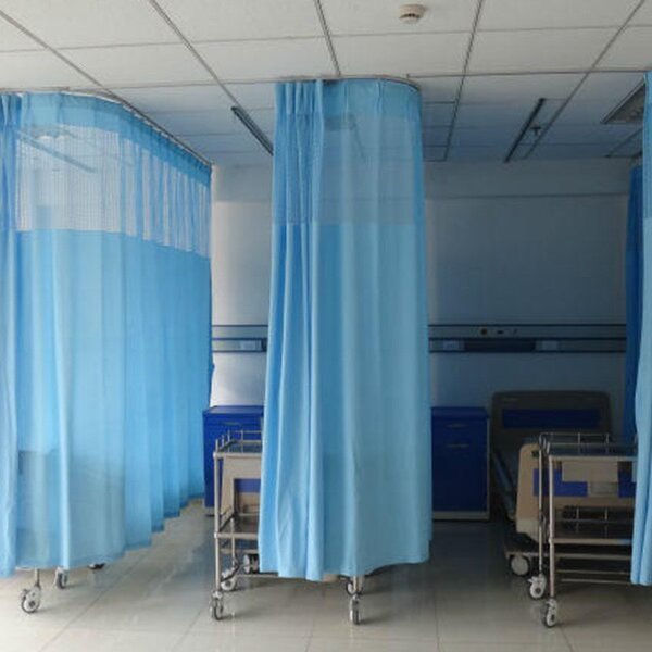 Rèm Y tế hạ trần ray cong