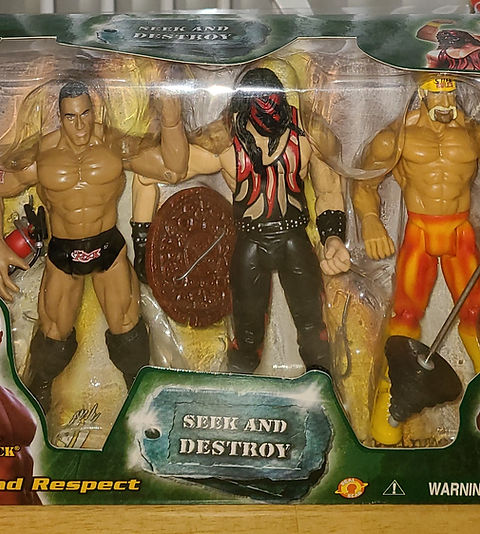 WWE Seek And Destroy : Rock / Kane / Hogan - Jakks 3 Pack