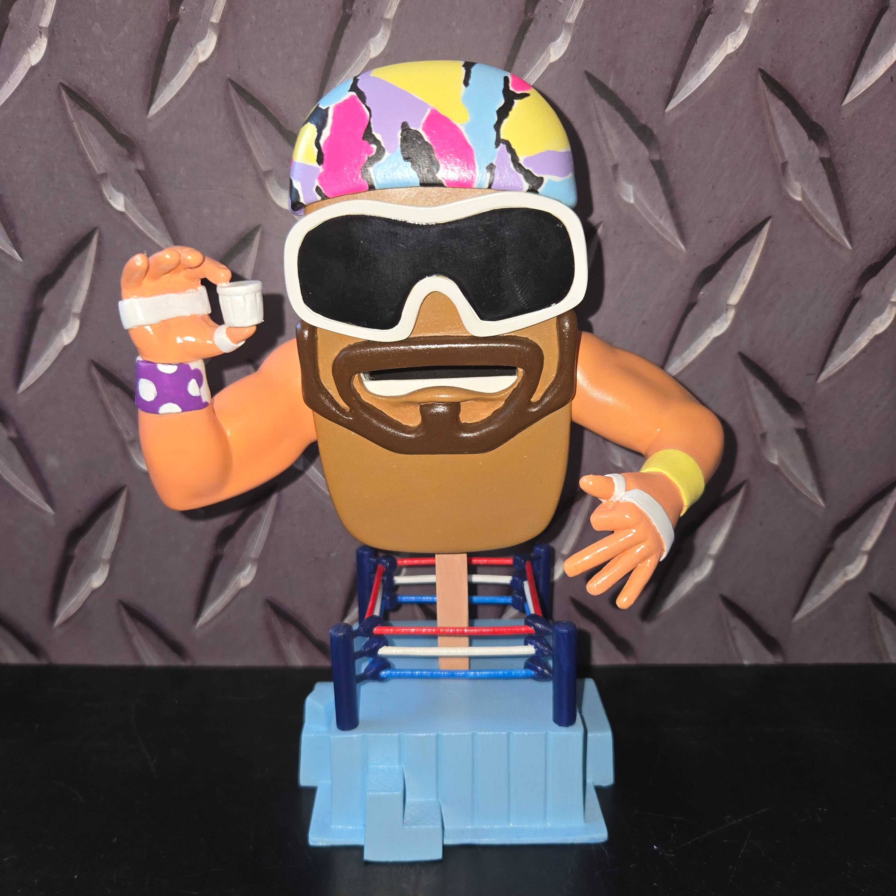 MACHO MAN RANDY SAVAGE - Custom Ice Cream Bar *1 Of A Kind*  "C"