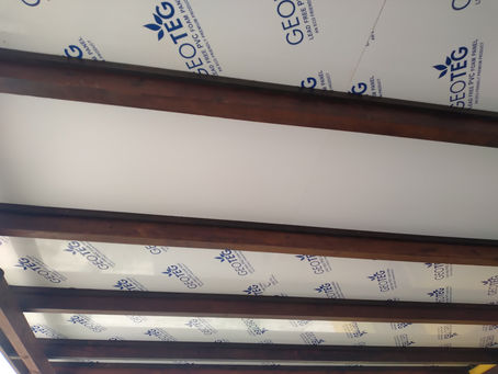 Onderhouds vrij plafond van pvc. Geen geschilder meer !!!