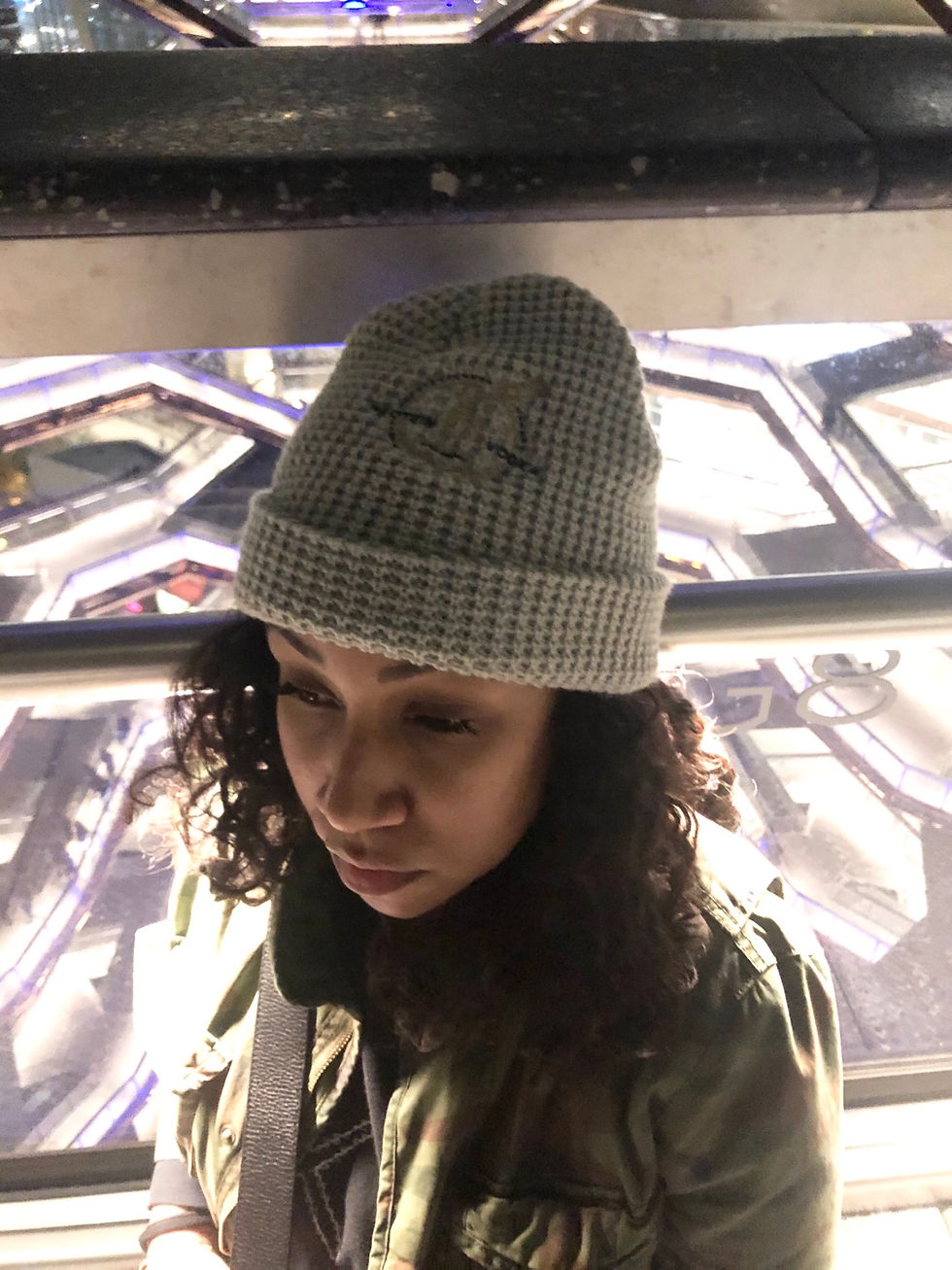 Thumbnail: Protein & Vodka Waffle Knit Cuff Beanie