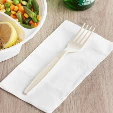 Forks, Disposable Polystyrene, Beige, Heavy Weight, 100/10/Case, 1000/