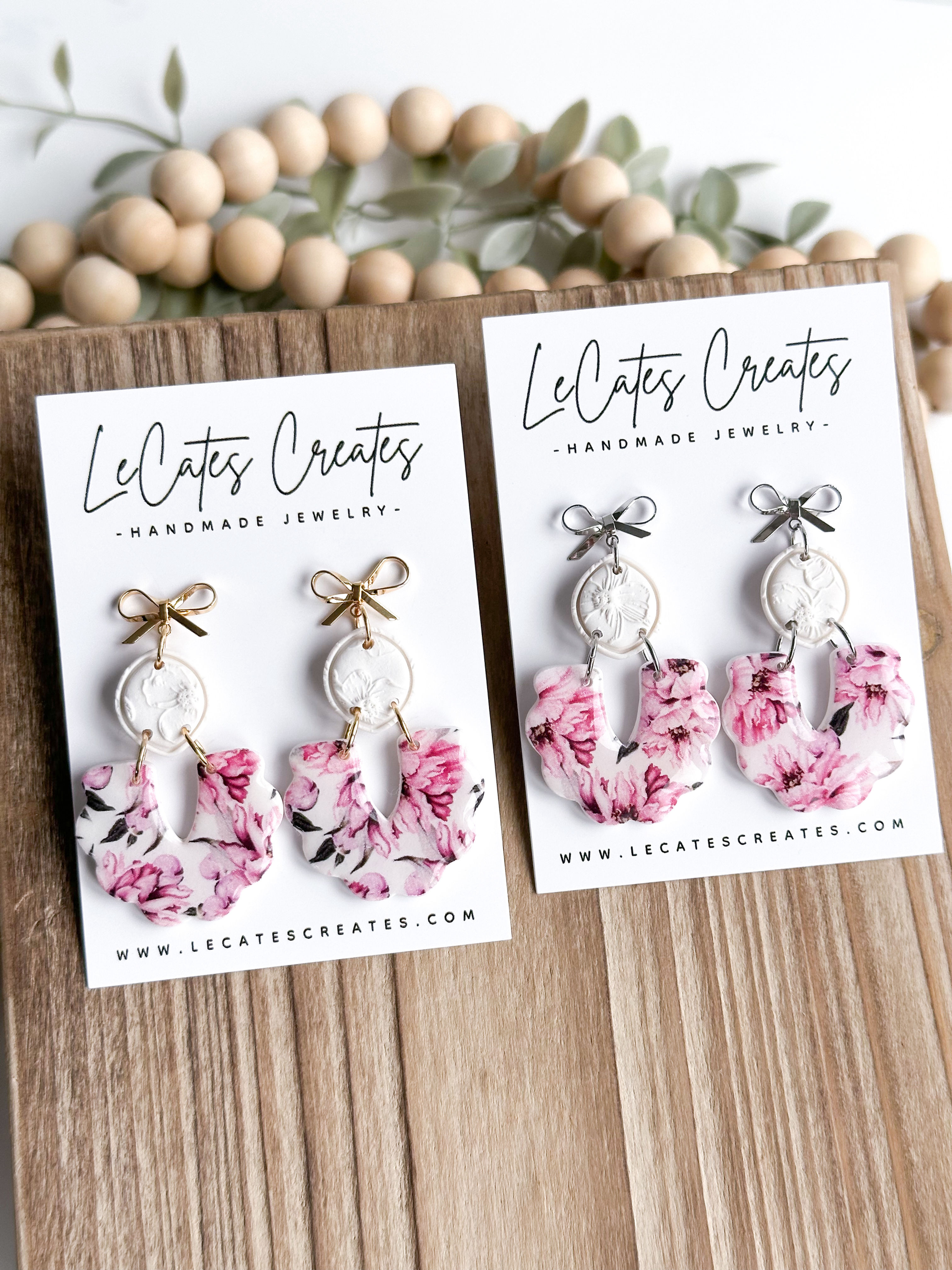Peony Floral Earrings