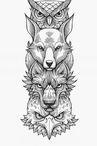 animaux totem