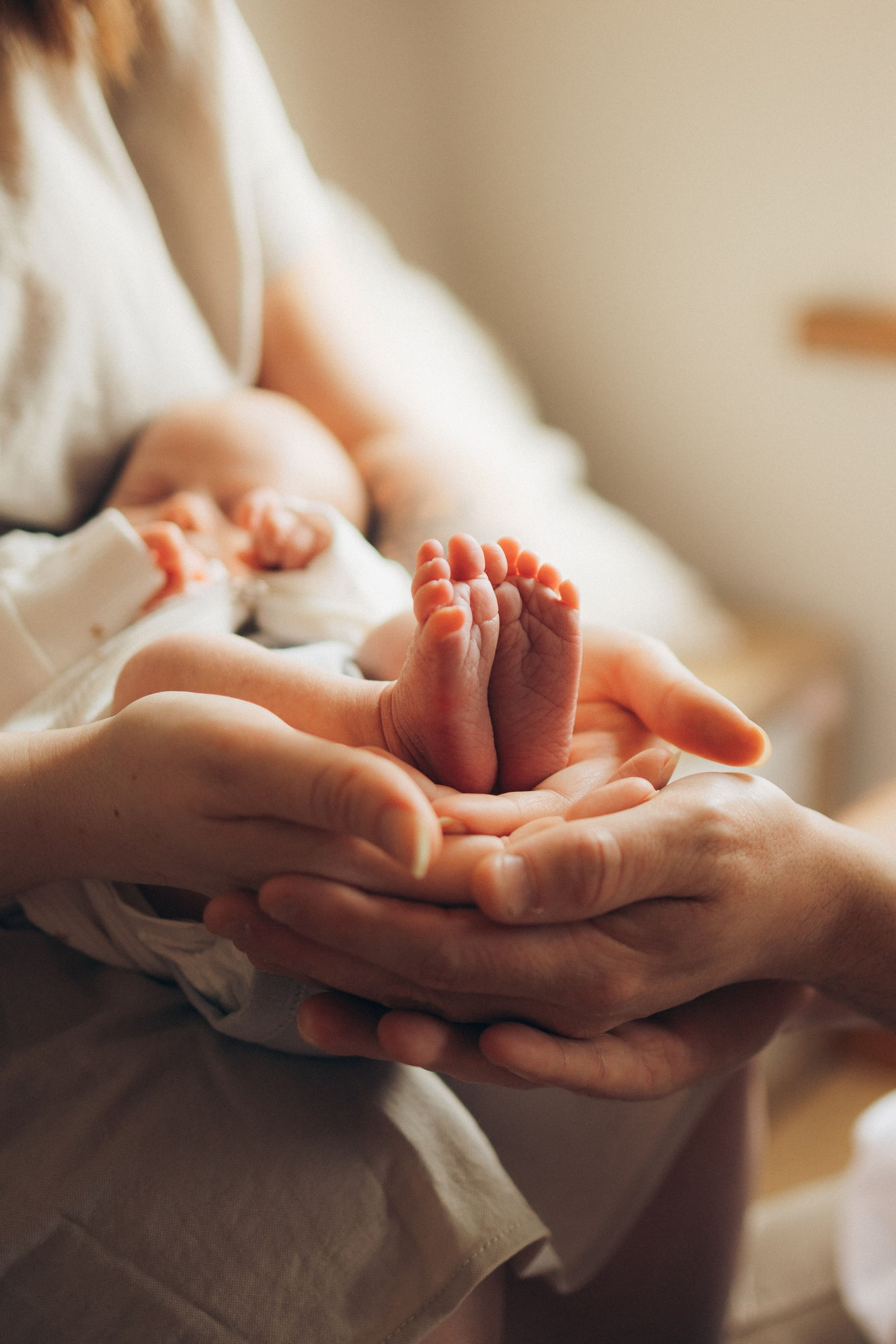 Natural newborn photo at home in Belfast