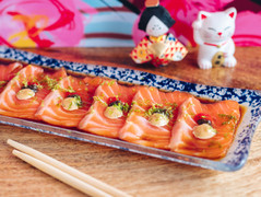 Tiradito de salmón
