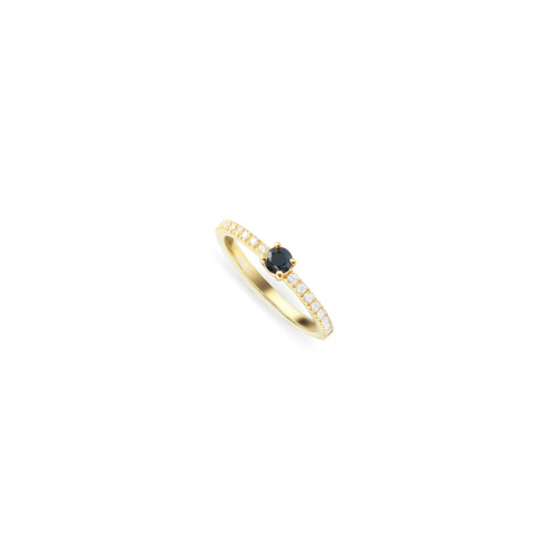 WIND Signature Ring with DIAMONDS | AMBER-WIND