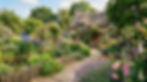 cottage house and flowers