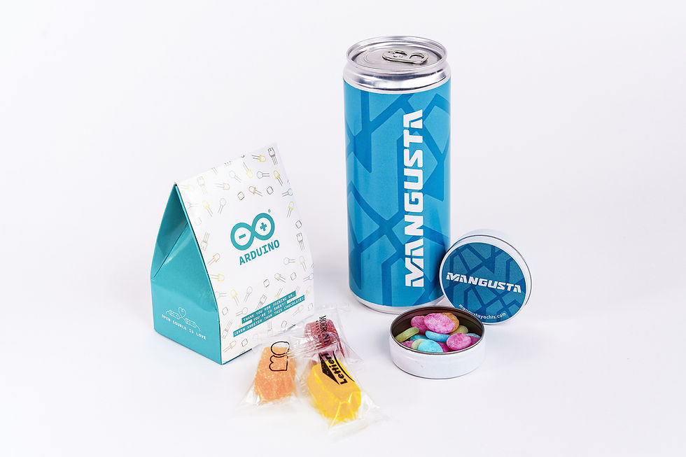 acqua e gelatine personalizzate con logo: gadget gourmet estivi