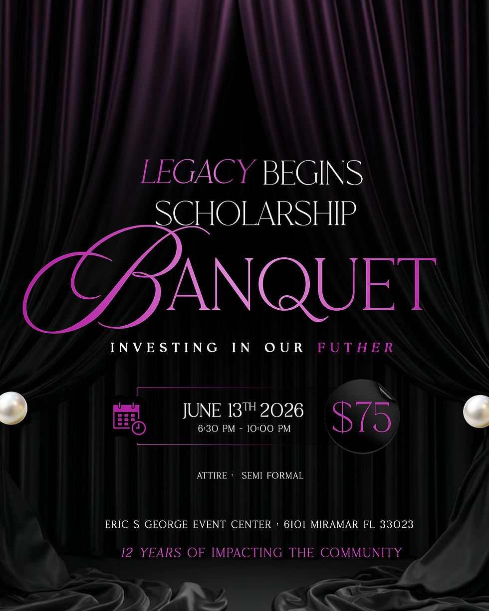 Legacy Begins Scholarship Banquet