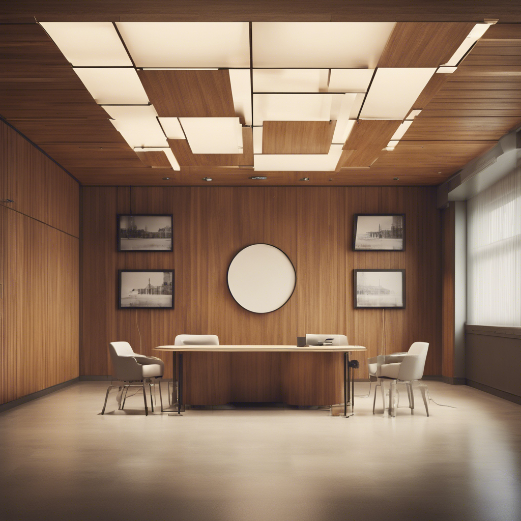 Whitewashed Plywood Ceiling
