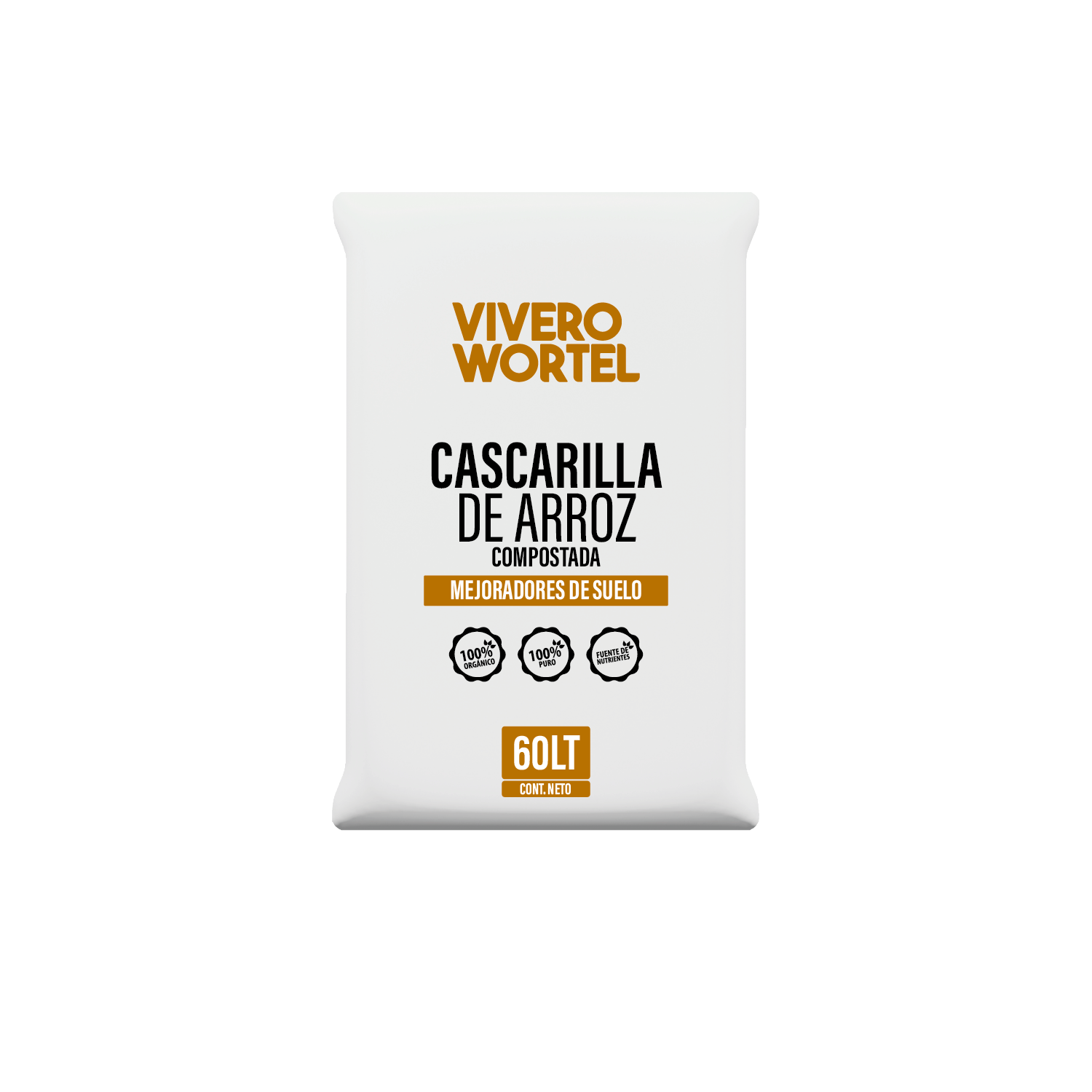 CASCARILLA DE ARROZ COMPOSTADA 60LT