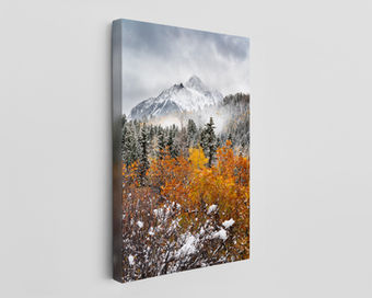 canvas landscape wall art - Colorado Landscape Photography Print of Mount Sneffels in San Juan Mountains of Colorado