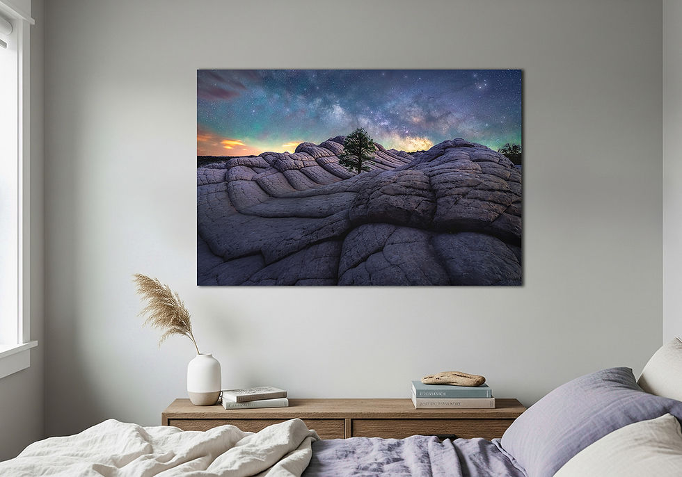 bedroom photo of Arizona Milky Way Nightscape Photography Fine Art Print by Daniel Forster