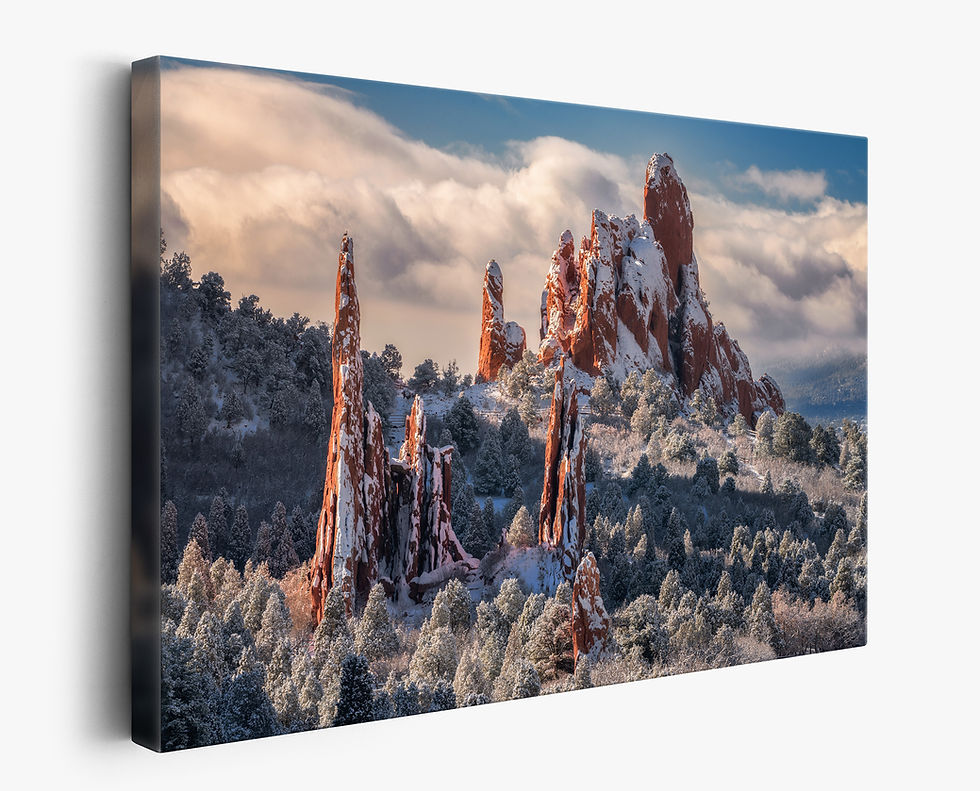 Thumbnail: canvas print of Garden of the Gods photo - Fine art landscape prints by Daniel Forster