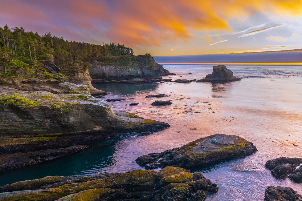 Cape Flattery Washington State Sunset Fine Art - Seascape  Photo by Daniel Forster
