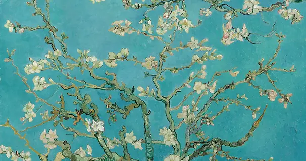 Epic Canvas Print - Almond Blossoms painting by famous painter Vincent van Gogh.webp
